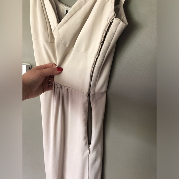 BCBGMAXAZRIA Kyra Bustier Maxi Formal Dress In Color Oatmeal Size XS - Picture 6 of 12